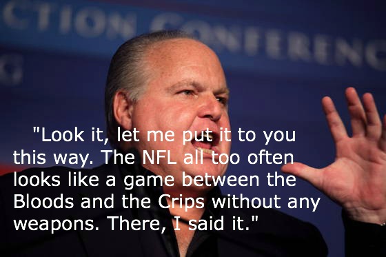 rush limbaugh NFL The Most Outrageous And Offensive Things That Rush Limbaugh Has Ever Said