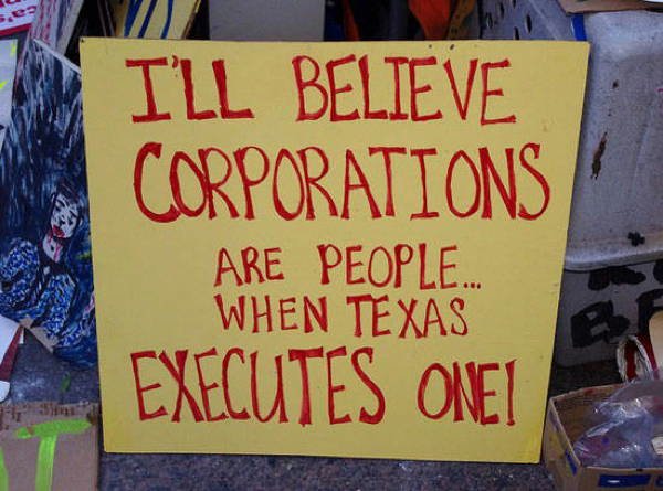 hilarious protest signs corporation texas The Most Hilarious Protest Signs Ever