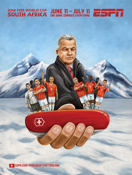 Switzerland Soccer Mural Advertisement