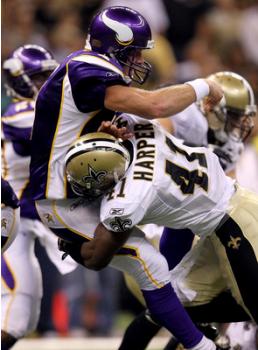 Brett Favre Gets Sacked