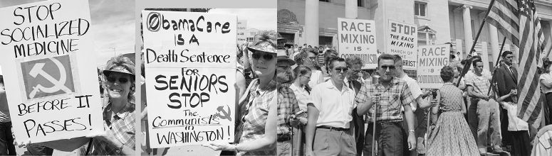 America in 1951 and 2011 Photograph