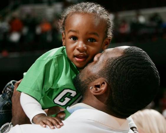 Lebron With Kid Postgame Photograph