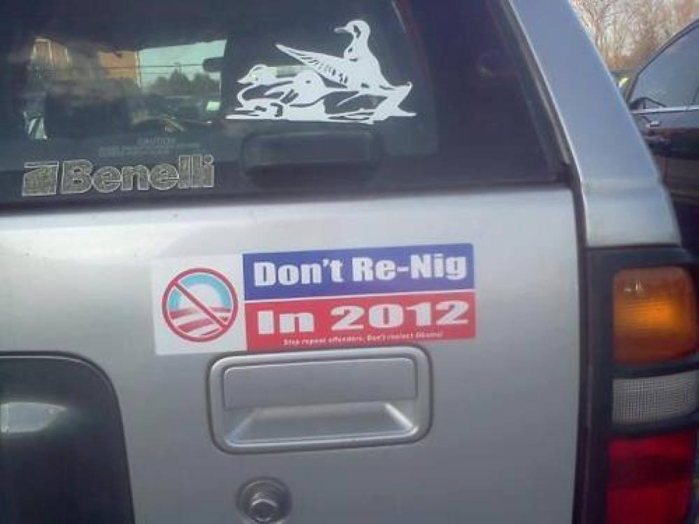 Racist Bumper Sticker