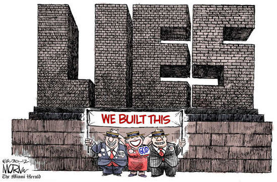 Best Political Cartoons 2012 Building Lies