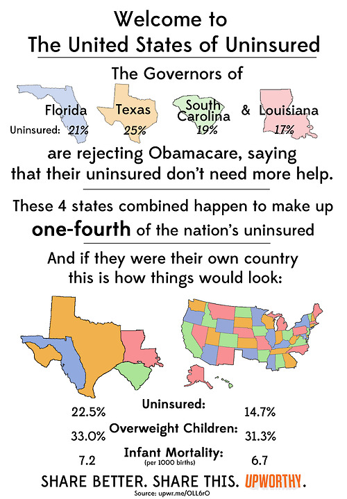 Map Of Uninsured