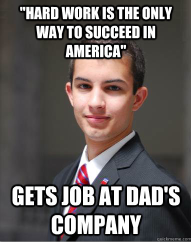 College Conservative Hard Work