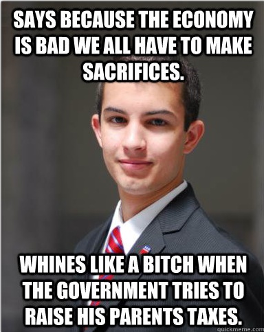 College Conservative Sacrifices