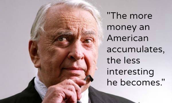 Gore Vidal Quotes Money