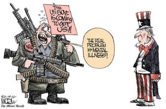 Best Gun Control Cartoons And Memes Mental Illness