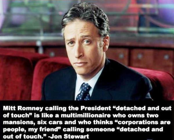 Jon Stewart on Mitt Romney