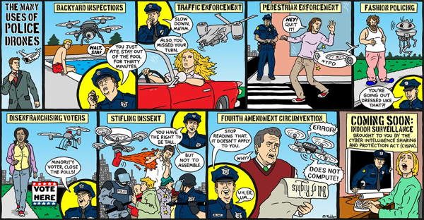 Drone Cartoons Police Drone