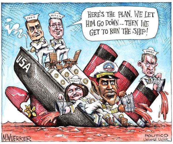 Matt Wuerker Down USA