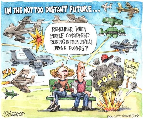 Matt Wuerker Drones