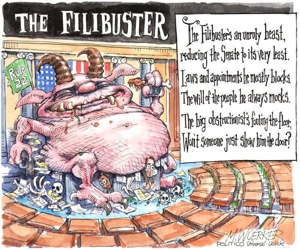 Matt Wuerker Filibuster