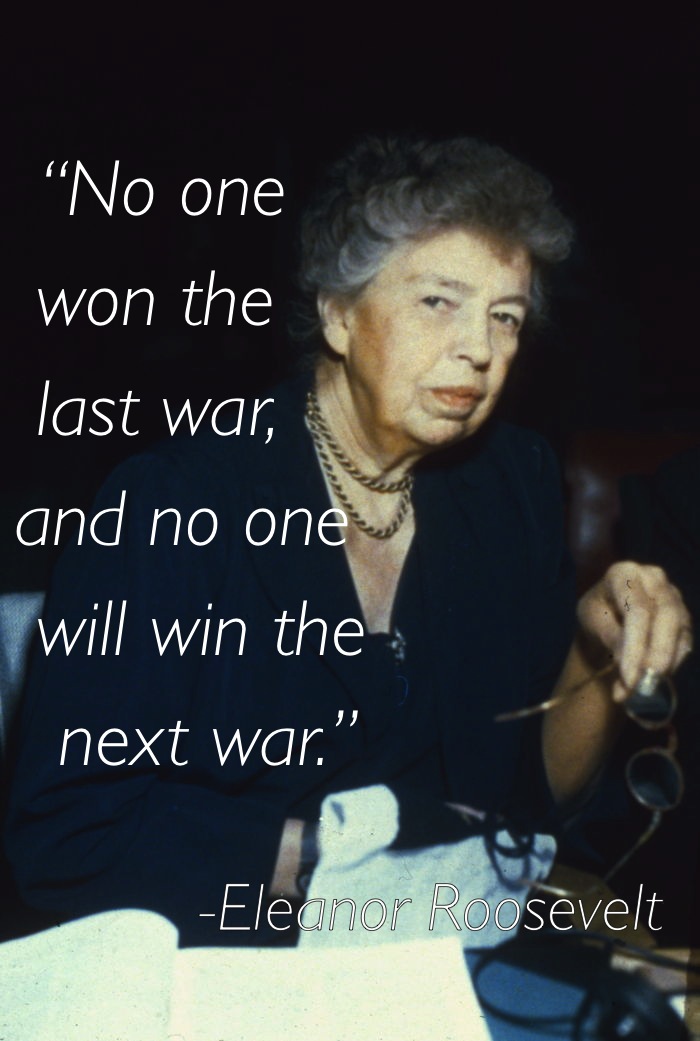 Pacifism Quotes Eleanor Roosevelt
