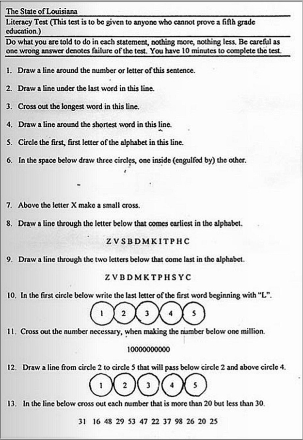 Literacy Test 1