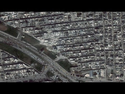 Video thumbnail for youtube video Shocking Satellite Photos Of Destruction In Syria