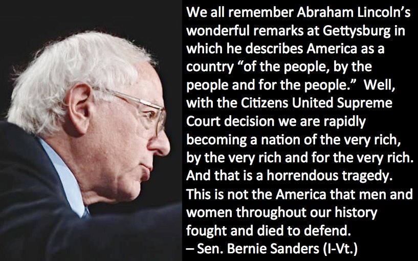 Bernie Sanders Gettysburg Address