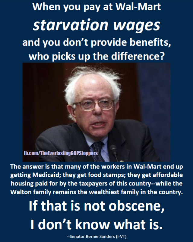 Bernie Sanders Walmart