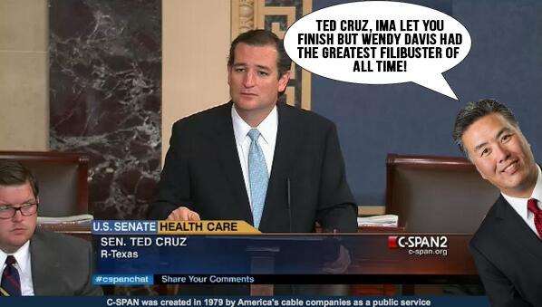 Ted Cruz Wendy Davis Filibuster