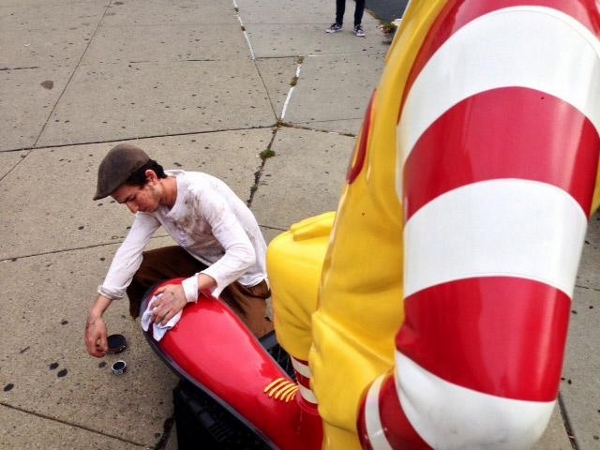 Banksy McDonalds Aerial