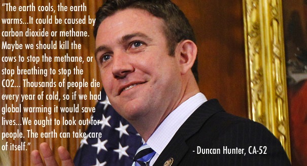 GOP Science Quotes Hunter