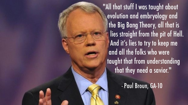 GOP Science Quotes Paul Broun 1