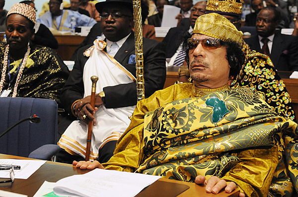 Dictator Fashions Gaddafi Gold