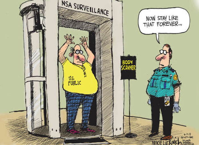 2013 Political Cartoons Body Scanner