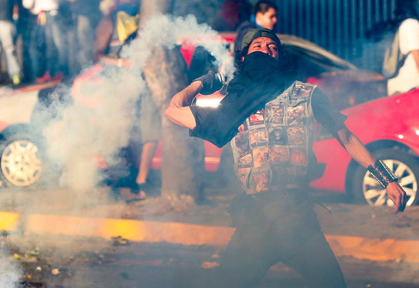 Venezuela Protests Gas Canister