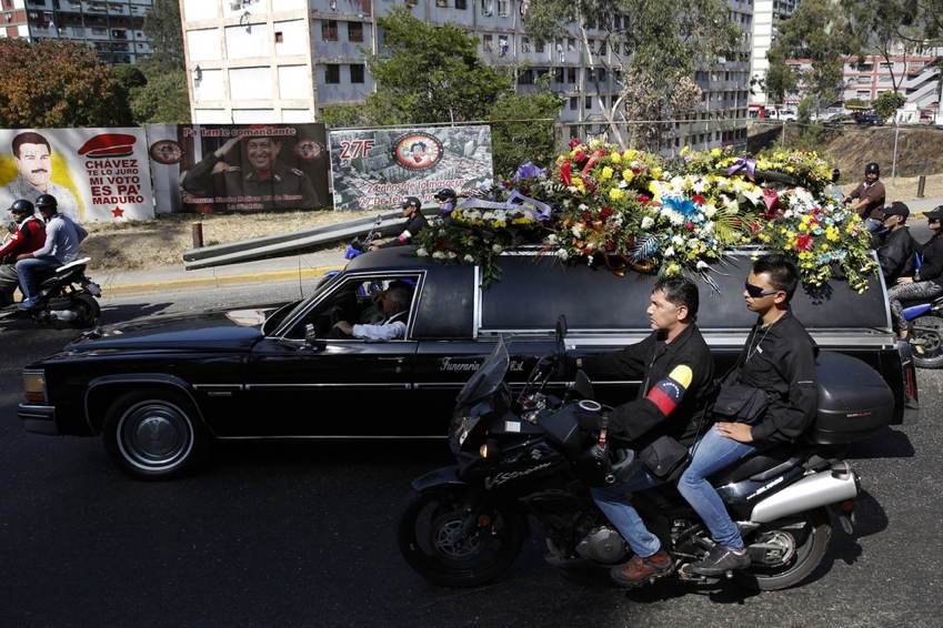 Venezuela Protests Hearse