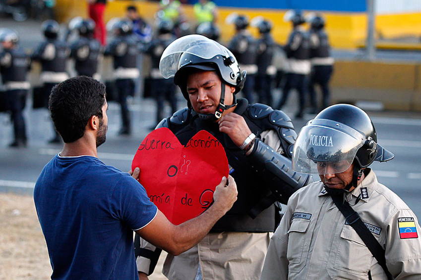 Venezuela Protests Heart