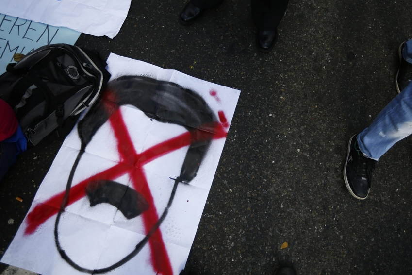 Venezuela Protests Maduro Sign