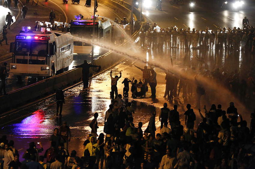 Venezuela Protests Water