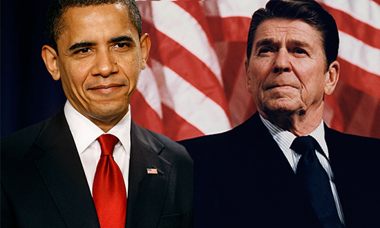 Obama Reagan